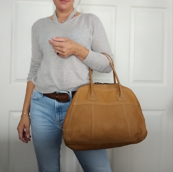 Prada Beige Leather Hand Bag - Picture 1 of 16
